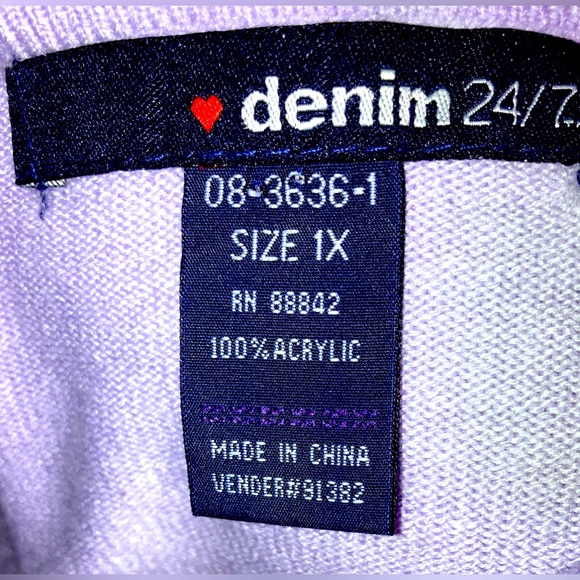 Denim 24/7 ombré sweater, wmns sz 1x - Picture 4 of 4